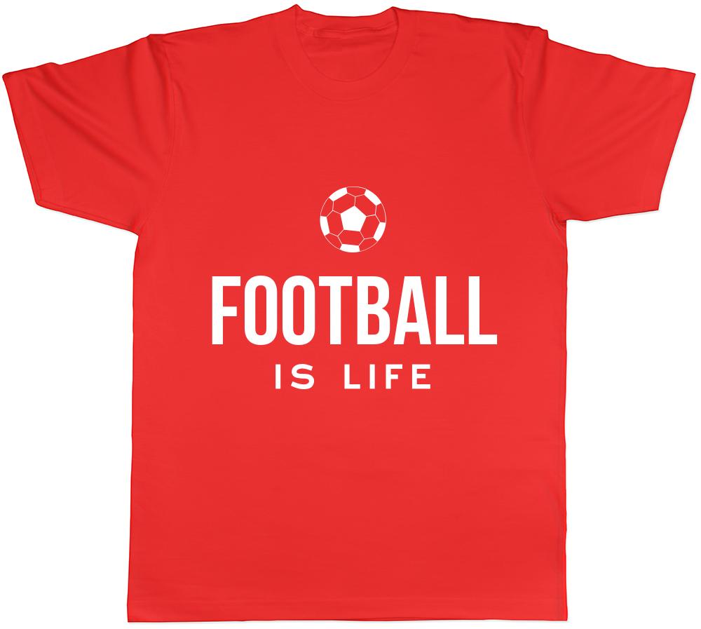 Football is Life Unisexs Unisexs Ladies TShirt Tee S