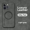 Suede Leather For Magsafe Magnetic Wireless Charge Case For iPhone 15 Pro Max 14 Pro 13 12 11 Cover