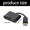 DisplayPort to HDTV VGA Cable Computer Monitor Cable Male to Male for Computer Desktop Laptop PC Monitor Projectors