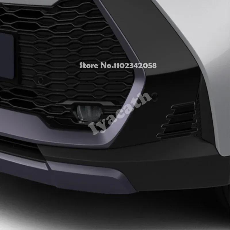For Toyota CHR C-HR 2024 2025 ABS Front bumper fog light lamp vent guide decorative panel cover stickers Exterior Accessories