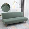 New Solid Color Sofa Bed Cover Elastic Armless Couch Cover Spandex Jacquard Non-slip Slipcovers Washable Sofa Protector For Home