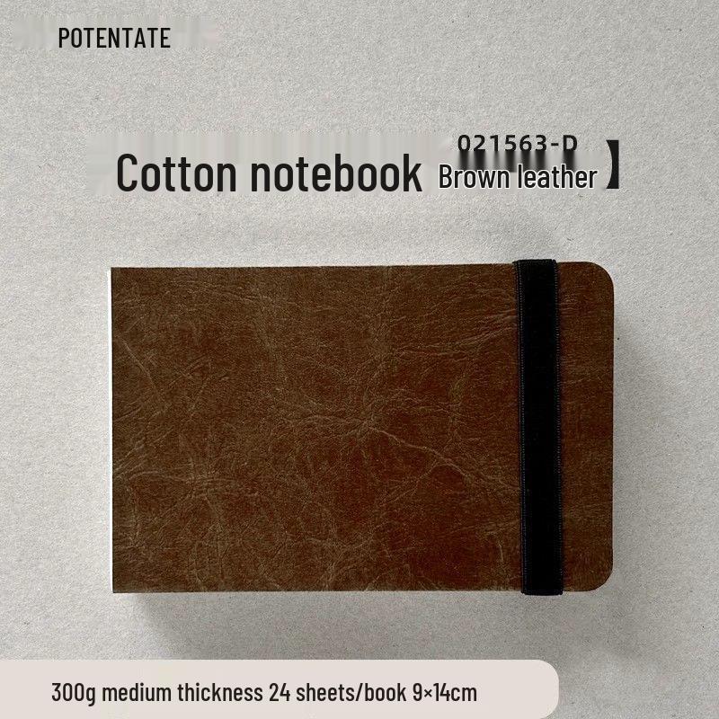Zun Jue Handgefertigtes 300g Baumwoll-Aquarelljournal - Feine Körnung, Tragbar