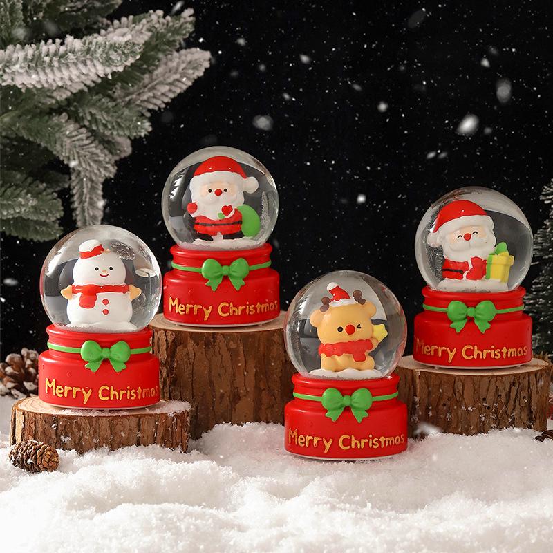 Christmas Crystal Ball Music Box Lantern Ornament