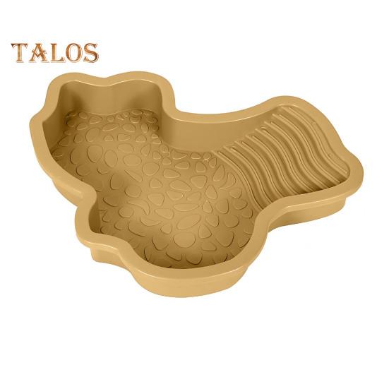 

Миска для воды для черепах с пандусом 2-в-1, большая миска для кормления рептилий, купальный бассейн, аквариумное украшение для ящерицы, геккона, черепахи, змеи, бородатой агамы B темно-желтого