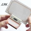Office Note Organizer Retro Wooden Typewriter Memo Clip, Vintage Desk Place Card Holder, Water-based Paint Wood Holder Decorative Message Photo