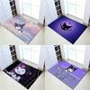Kawaii K-Kuromi Cute Carpet Bathroom Anti-slip Mat Door Mat Home Decoration Mat Entrance Door Mat Scratch-resistant Door Mat