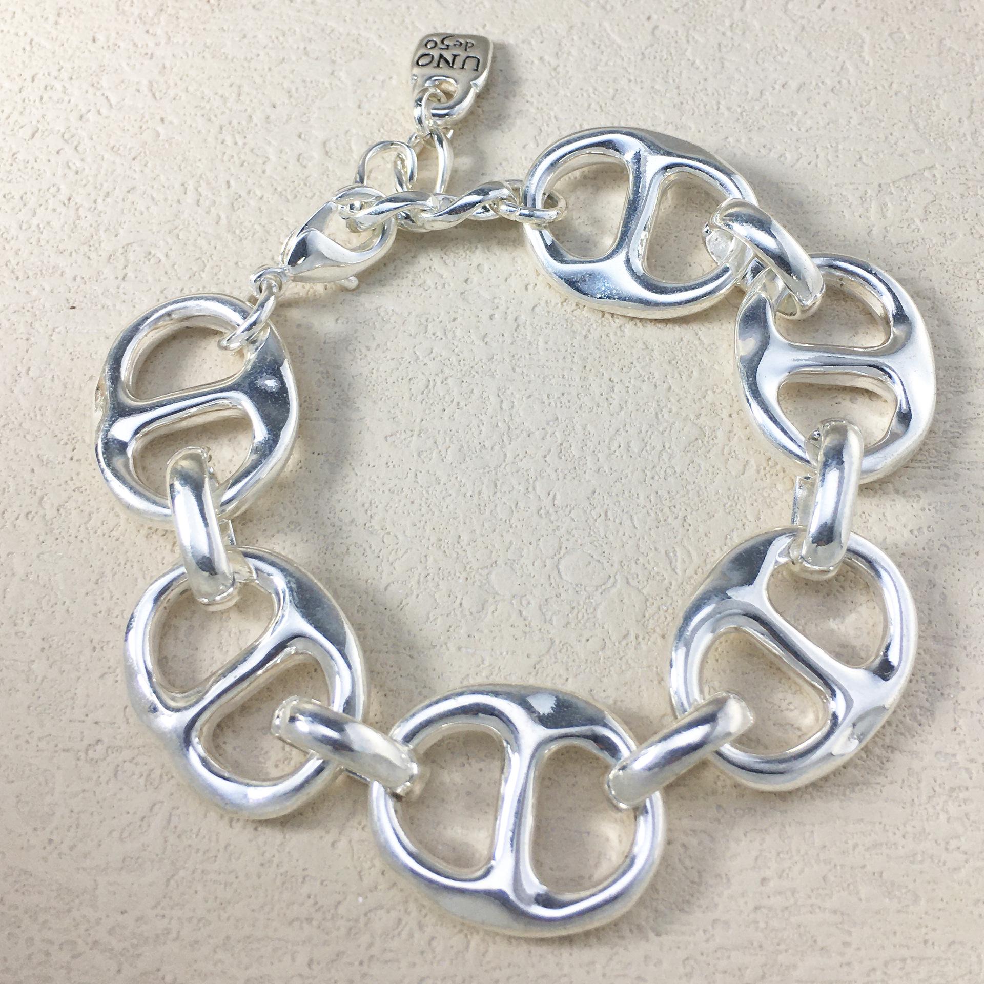 2024 UNOde50 Trendy Geometric Bracelet for Women – Elegant European & American Fashion Jewelry Gift