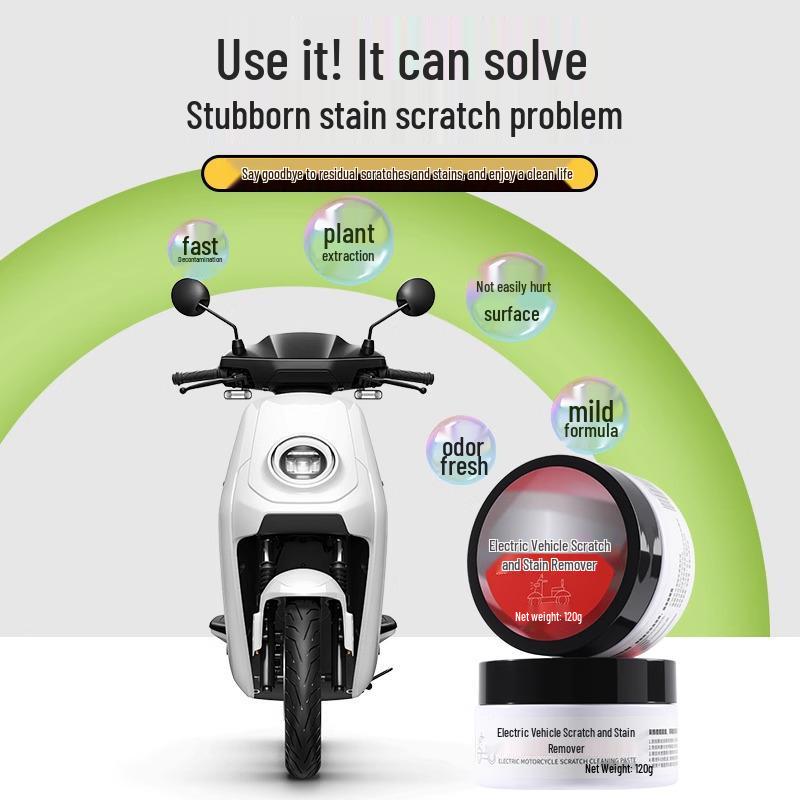 Newcomer Discount: Electric Vehicle Scratch & Stain Cleaning Paste for Motorcycle Plastic Shell Refurbishment