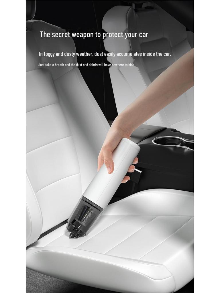 Aspirator portabil wireless pentru mașină și casă, cu funcție dublă de aspirare și suflare puternică