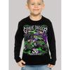 Children's Truck 3D Digital Printed Boy's Fun and Fashionable Round Neck Long Sleeved T-shirt