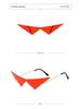 New Triangle Large Sunglasses European American Fashion Street Style Hip Hop