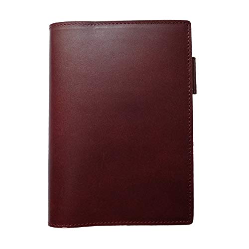 

A6 Planner Cover, Genuine Leather, Perforated Finish (Vintage Wine, Small Thickness)
