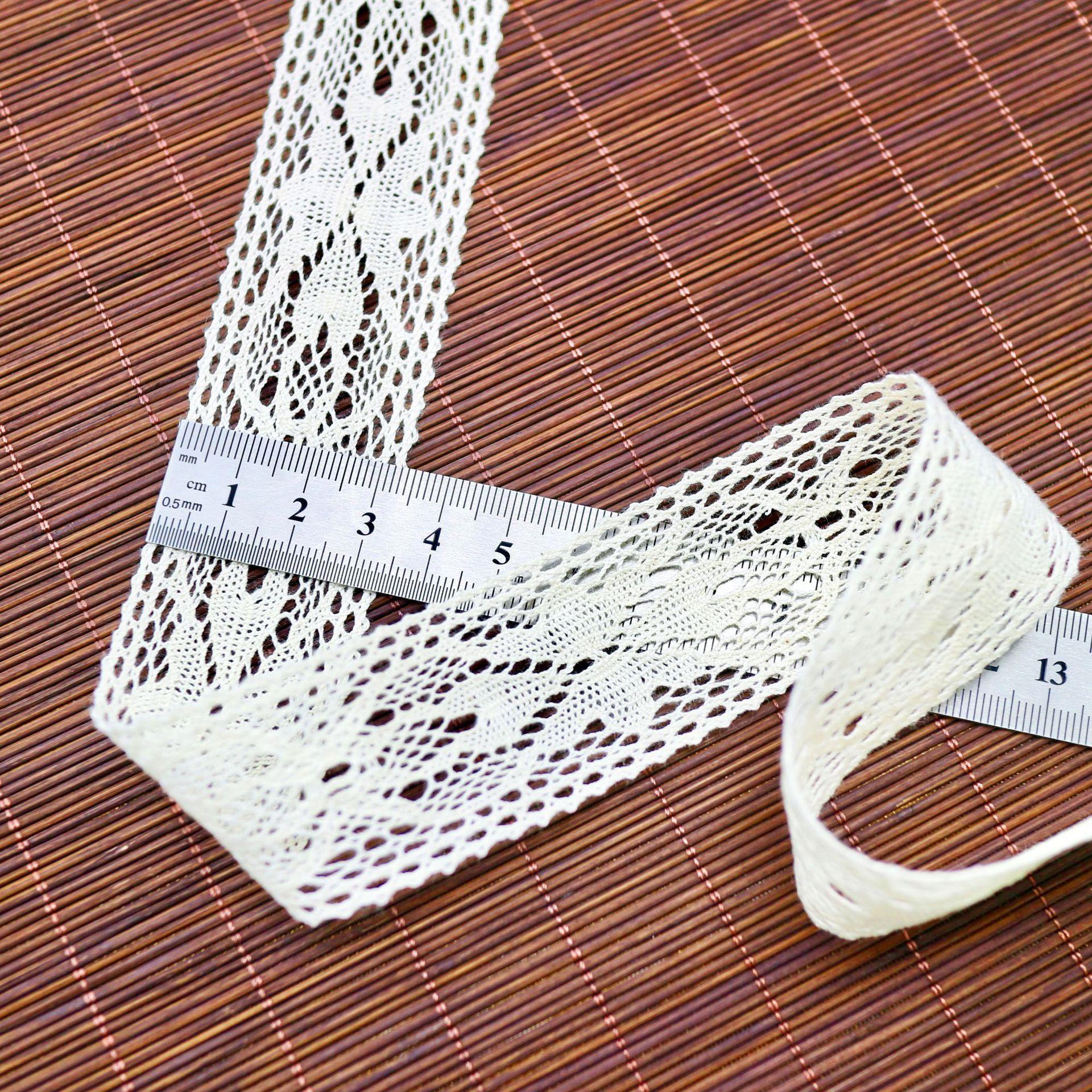 

Двустороннее Неэластичное Тонкое Хлопковое Кружево, Хлопковые Нитки Ручной Работы Кружевные Аксессуары Ткань для Одежды DIY Декор Окна YJM51009