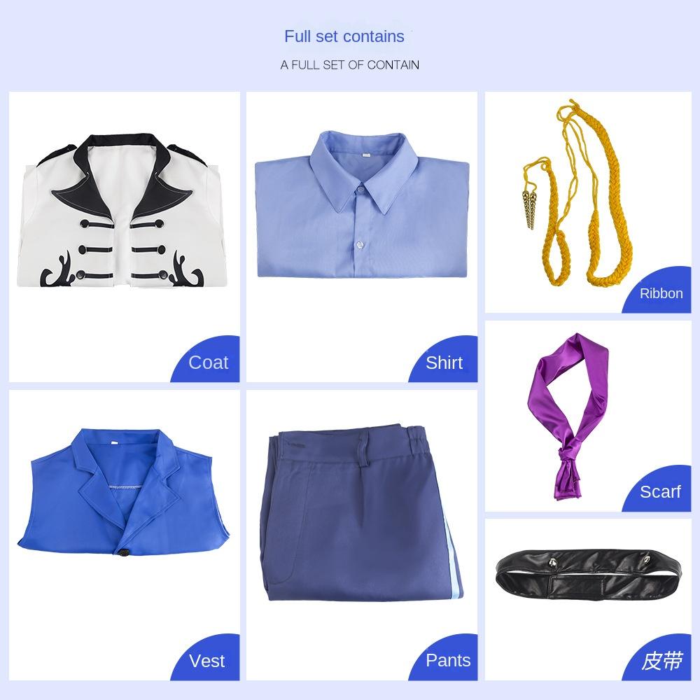 

Anime Cos Clothing Prince Hans Frozen Hans Cosplay Halloween Snow Queen Ice and Snow Romance XS（old）&Disney princess