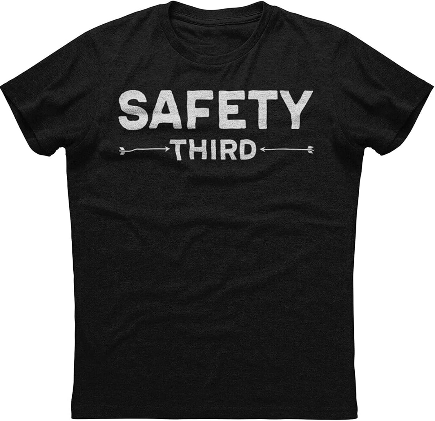 Men s Safety Third Arrow Signed Funny Mens Short Sleeve Cotton 4XL чёрный