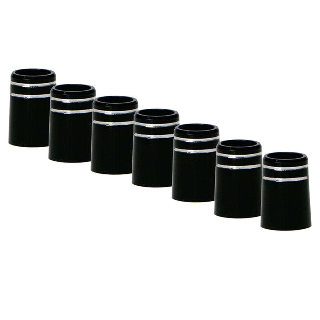 Schwarzes Kunststoff-Golfschlägerhülse-Kappen Ersatz-Golfschläger-Schaft Zubehör-Kit 19x13,6x9,5mm Tip-Größe 0,370 Golf-Kappen