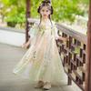 Girls' Summer Hanfu Fairy Dress - Ancient Style Tang Suit Skirt for 2026