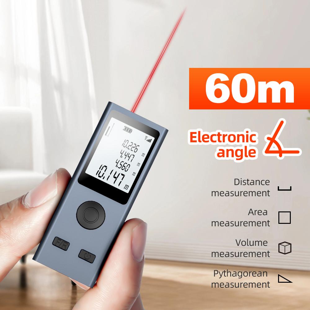 Mini Digital Distance Meter 30M 50M 60M Tape Build Measure Device Ruler Test Tool Tape Measure Roulette Range Finder