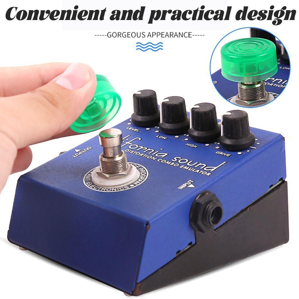 Multi Color Footswitch Topper Cover Guitar Effects Parts Guitar Pedal Stomp Knobs  Guitar