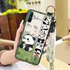 Ring Anti-knock Phone Case For OPPO Realme C3/C3i/Narz N10A Fashion Design Cartoon Dirt-resistant Durable Silicone Panda