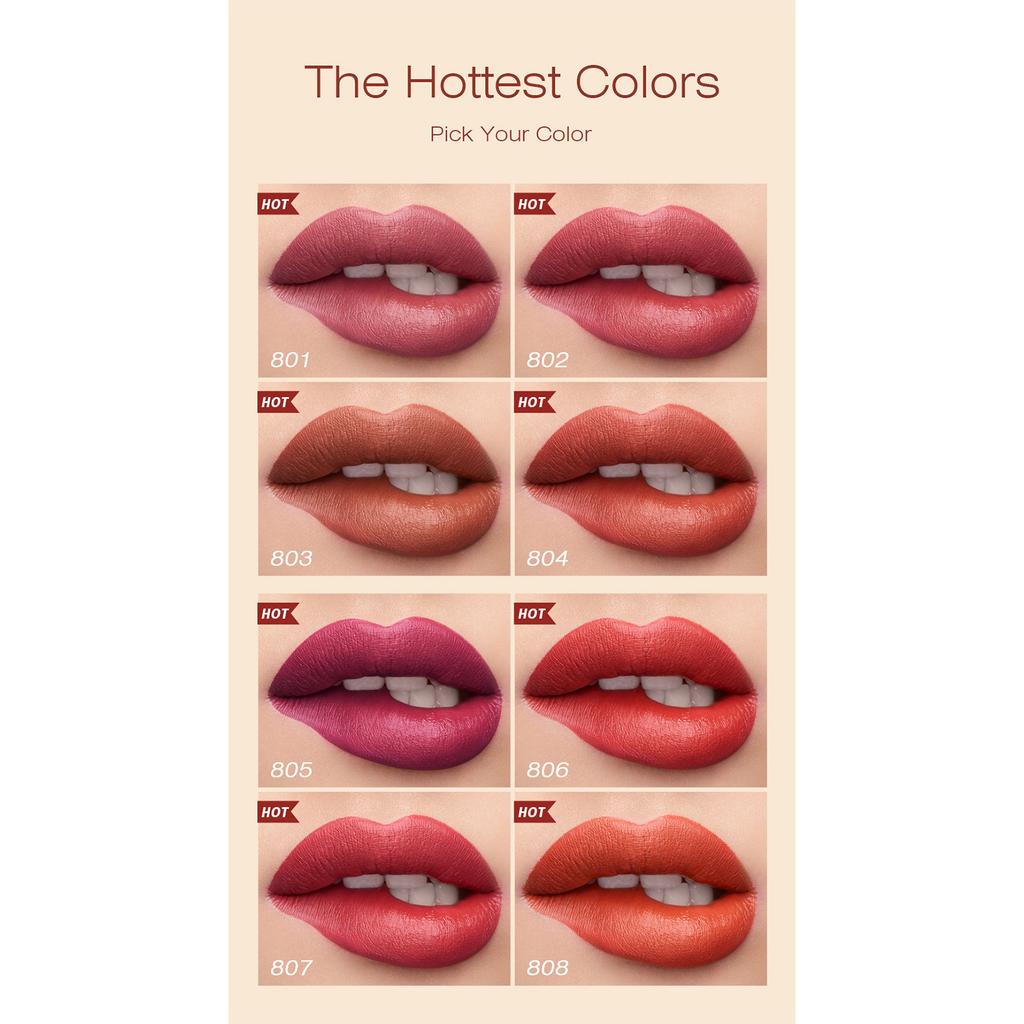 Waterproof Matte Liquid Lipstick for Women - Long Lasting Pigmented Lip Gloss, Non-Stick Formula for Daily Wear, Holiday & Party Makeup