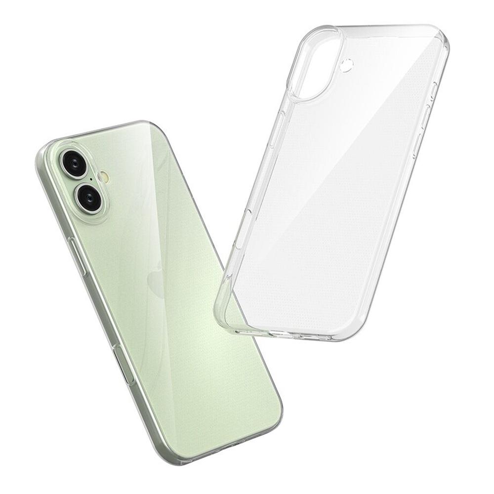 Für iPhone 16 Plus Hülle Transparentes TPU Kratzfest Handyhülle