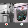 9/7L Wandmontierter Mülleimer für Küche Recycling Mülleimer Toilette Mülleimer Küchenschranktür Hängender Mülleimer mit Deckel