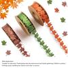 3 Rolls Fall Ribbons for Crafts 3 Color DIY Wreath Gift Wrapping Bouquets Decorations Maple Leaf Thanksgiving Autumn Ribbons