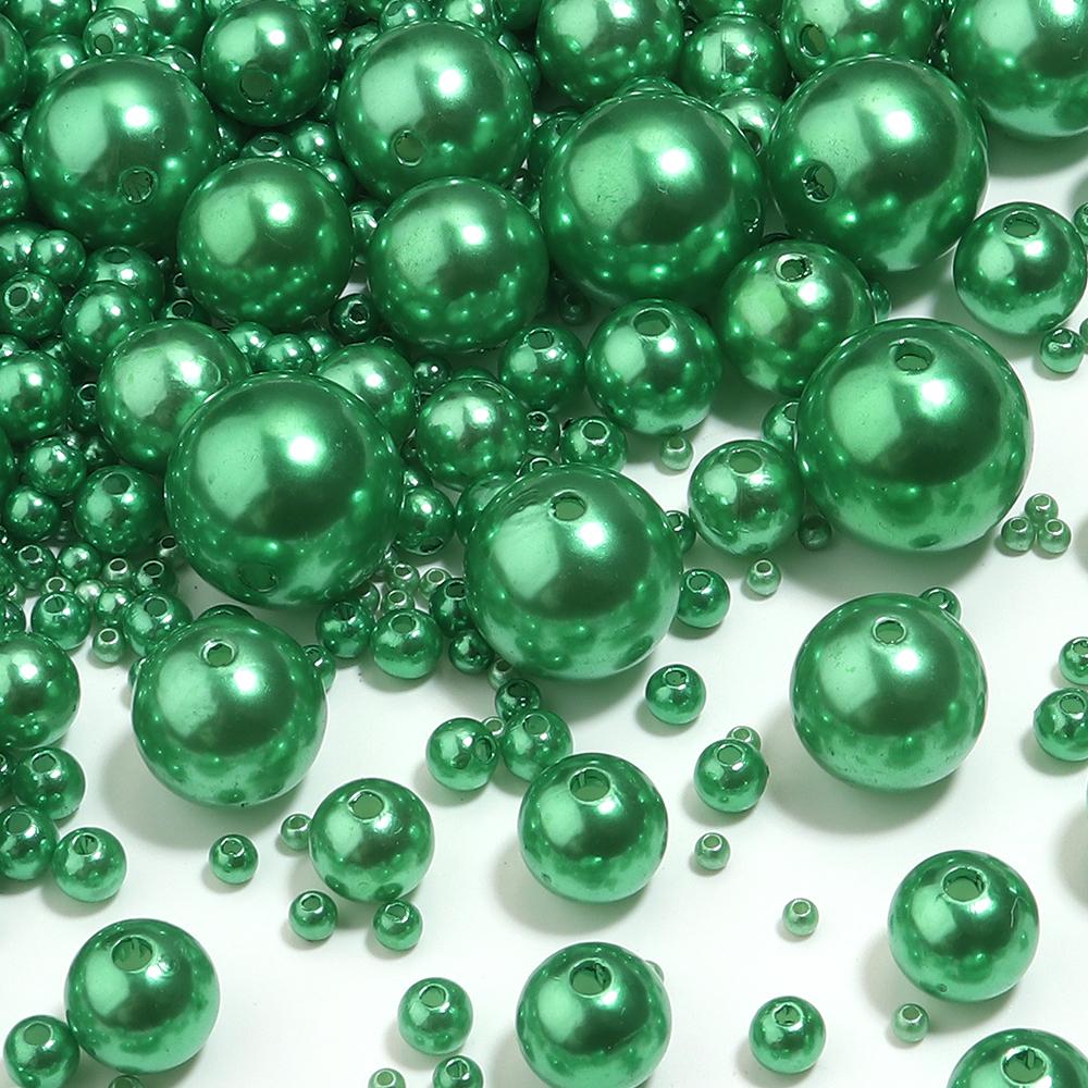 10-1000pcs/lot 3-20mm ABS Imitation Pearl Beads Multicolor Loose Spaced Round Beads For DIY Charms Bracelet Necklace Wholesale