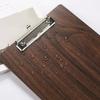 A4 Wood Menu Paper Clip Board Sign Poster Holder Files Document Clipboard Writing Splint Plate Clip Clamp Folder