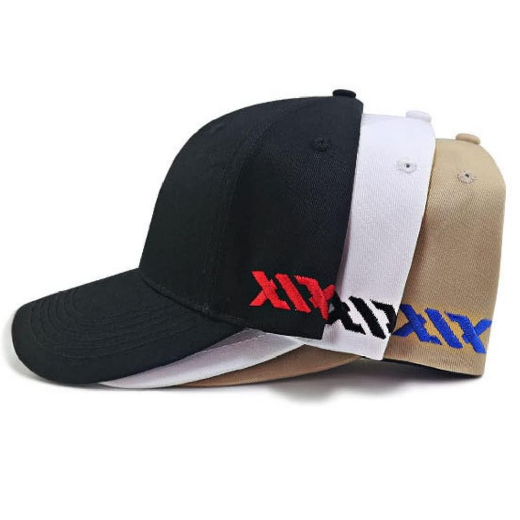 Lopis Large Size Deep Fits Long Sun XL Black x Men's Cap, Brim, 61-69cm, Popular, Stylish, Cool, Brim, Protection, Large, (XX Red)
