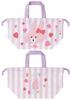 Skater Lunch Bag with Flappy Bunny Made in Japan (KB7-A) Children's Drawstring, Design,