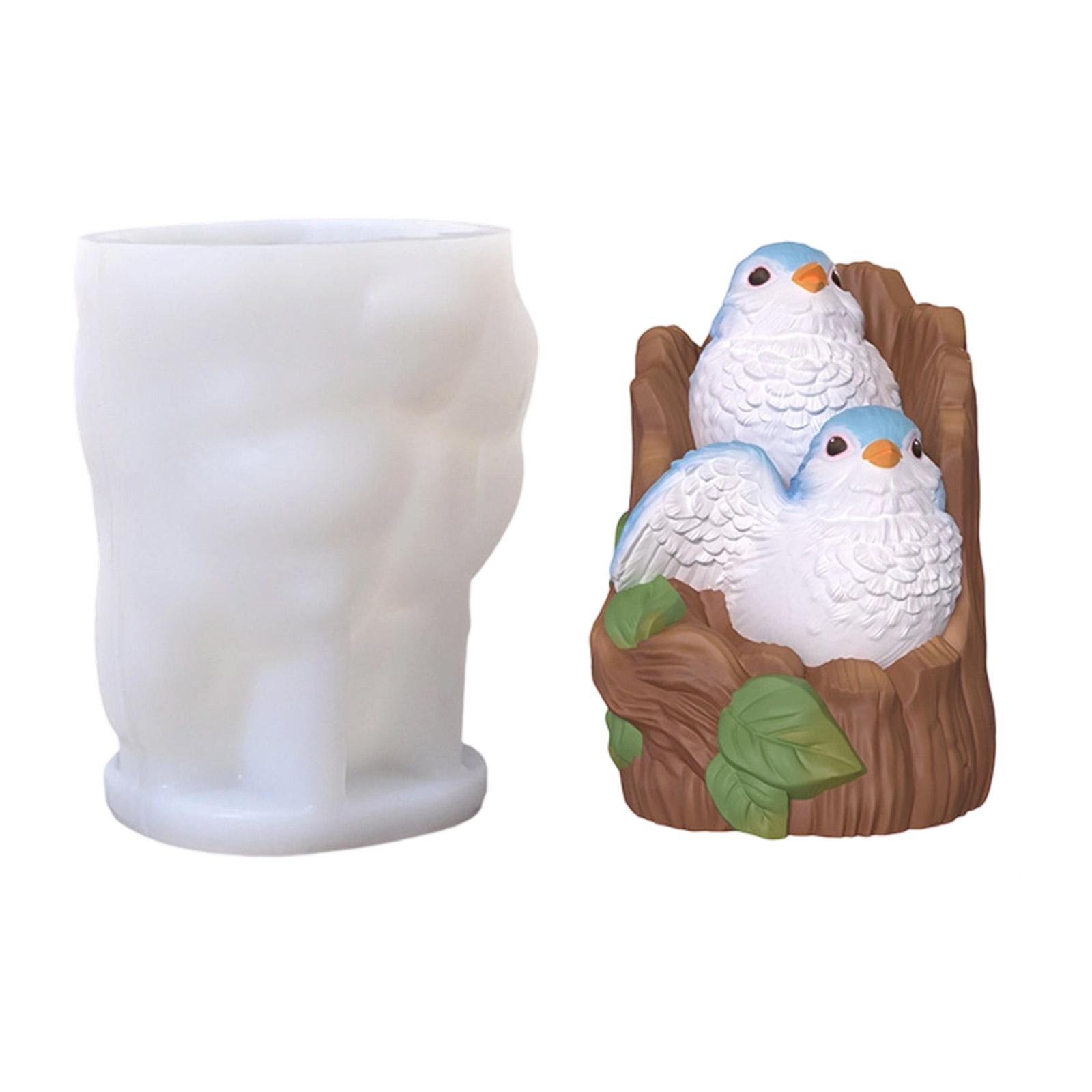 

Reusable Silicone Mould Stump Sparrow Designs for Artistics Soap Candle Creation 1