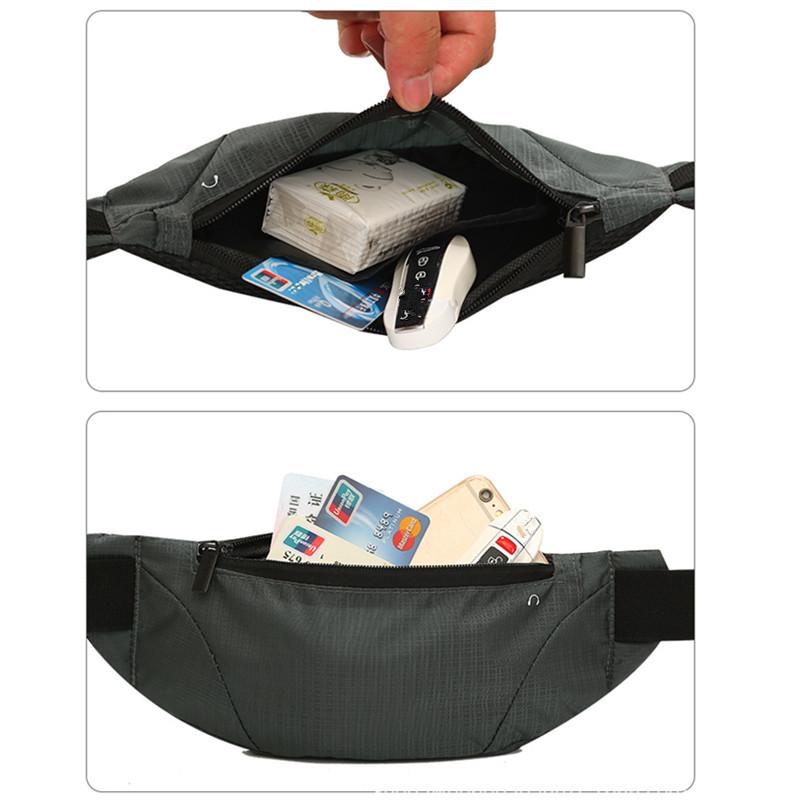 1PC Fanny Packs Women Men Running Bag Waist Pack Hip Bum Belt Sports Lightweight Waterproof Breathable Phone Pouch