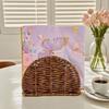 Rustic Style Vertical Napkin Dispenser Retro Tissue Storage Rack  Desktop Use