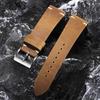 Vintage Oil Wax Calfskin Watch Band 18mm 20mm 21mm 22mm Handmade Stitching Cowhide Straps for Omega Retro Brown Black Wristband