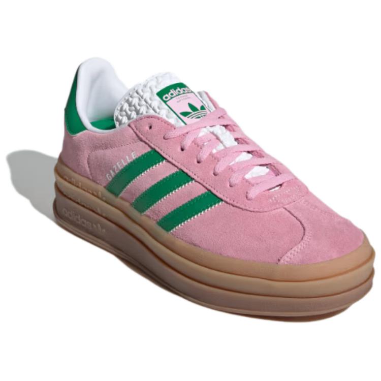 New Adidas Women's Gazelle Bold 'True Pink Green' Women's IE0420