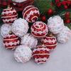 Holiday Party Foam Ornaments with 6cm Colorful Specks Lightweight Christmas Tree Decoration for Home Commercial Use