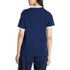 adidas Originals Striped Logo Crew Neck Short Sleeve Regular T-Shirt Women Tops Night-Blue JY4852