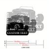 Retro Muscle Car Metal Sign Handcrafted House Number Plate Personalized Garage Wall Decor