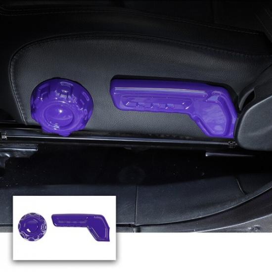 Sitzverstellung Schalter Knopf Dekor Abdeckung Zierleiste Für Jeep Wrangler JL 2018+ Lila