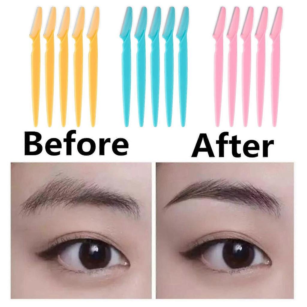 48 Pieces Facial Razor Eyebrow Razor Trimmer with Precision Cover