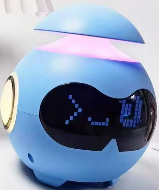 Bluetooth Speaker Alarm Clock with Memory and 7-Color Mood Lamp