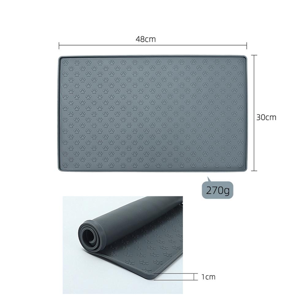 

Pet Food Mat BPA Free Silicone Pet Feeding Mat Waterproof Pet Supplies for Prevent Food And Water From Spilling Type 2