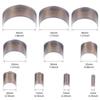 10pc Half Circle Punching Die, Belt Tail Puncher, Leather Bag Shoulder Tail Punching Tool, C-Type Hole Cutting Die Head Mold