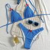 1011 European and American New Bikini Bow Strap Split Explosion Small Fresh Style Bikini