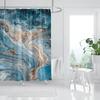 Marble Texturxury Bathroe Luom Shower Curtain Modern Polyester Fabric Shower Curtain Bathtub Accessories Bath Screen with Hooks