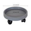 Stable Flower Pot Holder with Rollers for Yard Patio Durable Gardening Supplies