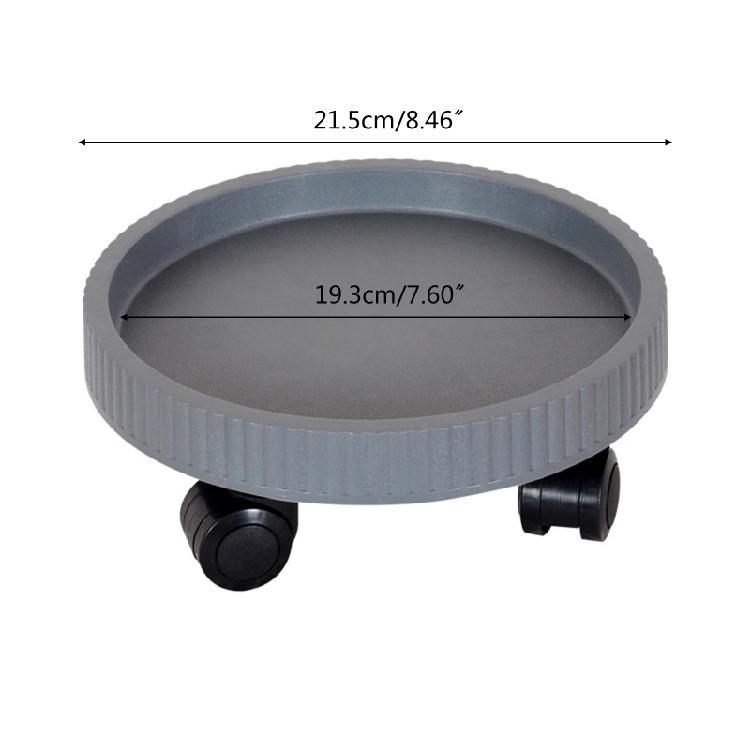 Stable Flower Pot Holder with Rollers for Yard Patio Durable Gardening Supplies