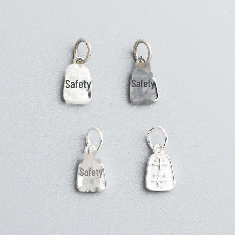 Vintage S925 Sterling Silver Peace Pendant for DIY Necklace/Bracelet Jewelry